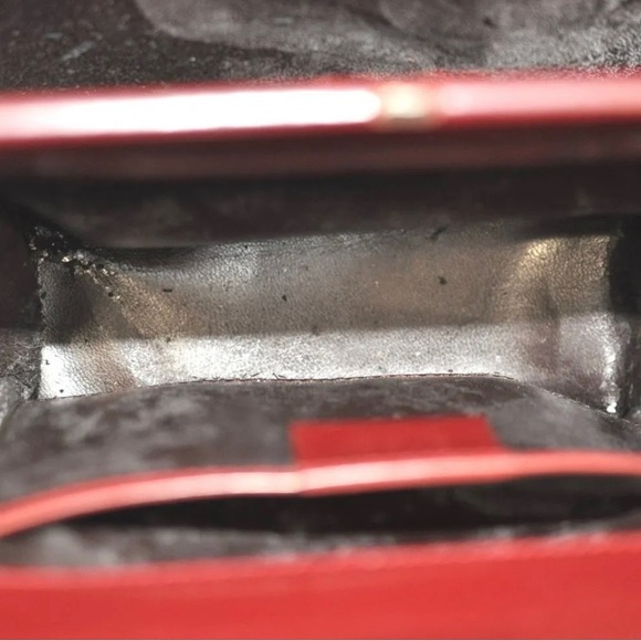 Rare 🦄 Red Authentic GUCCI Shoulder Hand Bag Nylon Leather - Picture 11 of 14